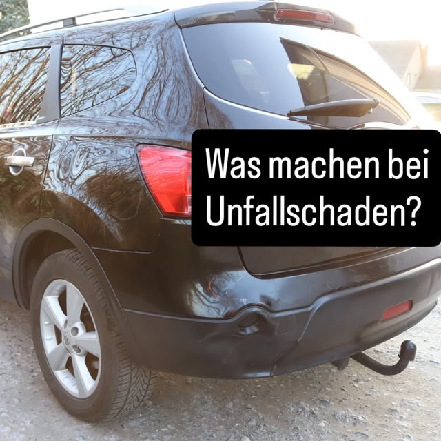 Fahrzeug mit Heckschaden aus dem Instagram-Beitrag von Autoservice Laukert: Was machen bei Unfallschaden?